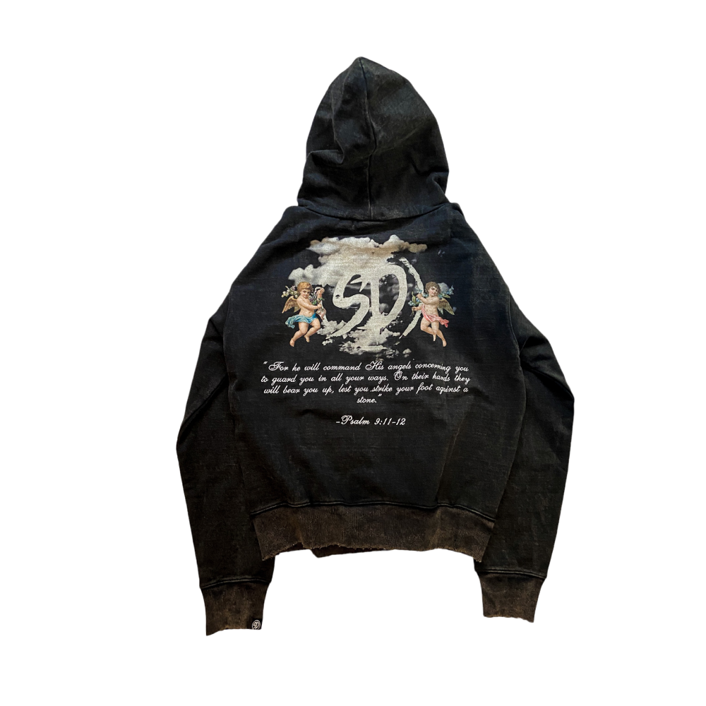 Distressed Washed V1 Hoodie